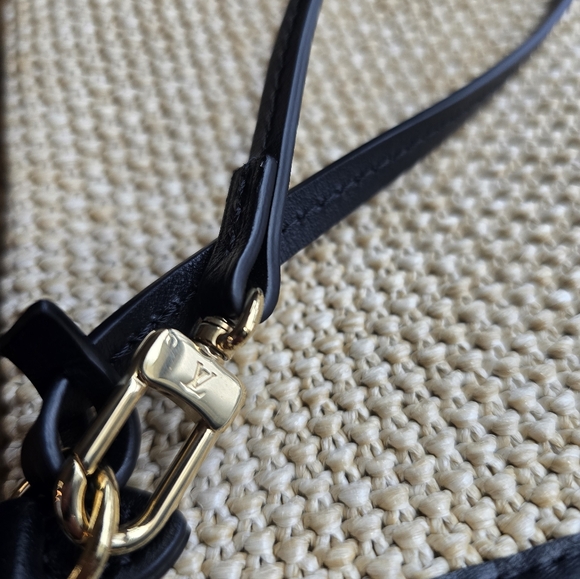 NWOT Louis Vuitton Saint Jacques Raffia Pouch with Dust Bag - Picture 4 of 9